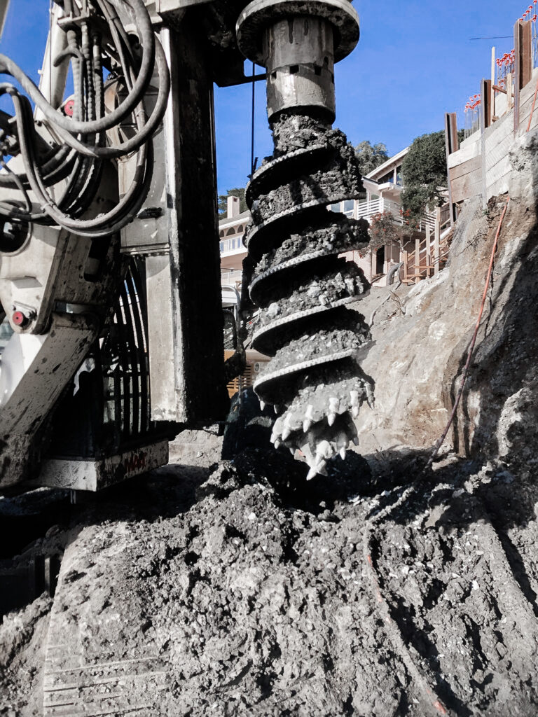 Jamba Drilling - Tiburon, CA. Foundation Drilling, retaining walls, CIDH, shoring, slide repairs, concrete pumping.