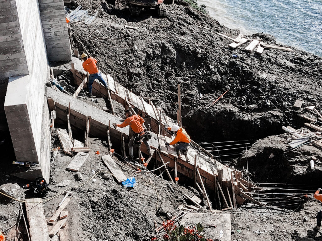 Jamba Drilling - Tiburon, CA. Foundation Drilling, retaining walls, CIDH, shoring, slide repairs, concrete pumping.